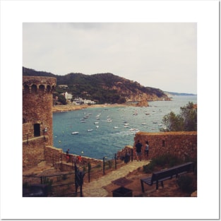 View of the charming Spanish streets Spain sightseeing trip photography from city scape Barcelona Blanes Malgrat del Mar Santa Susuana Posters and Art